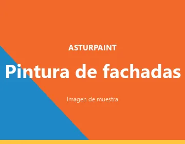 Pintores de fachadas trabajando en un edificio de Asturias