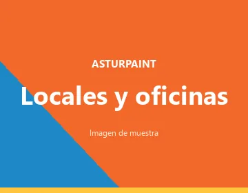 Pintores trabajando en un local comercial en Asturias